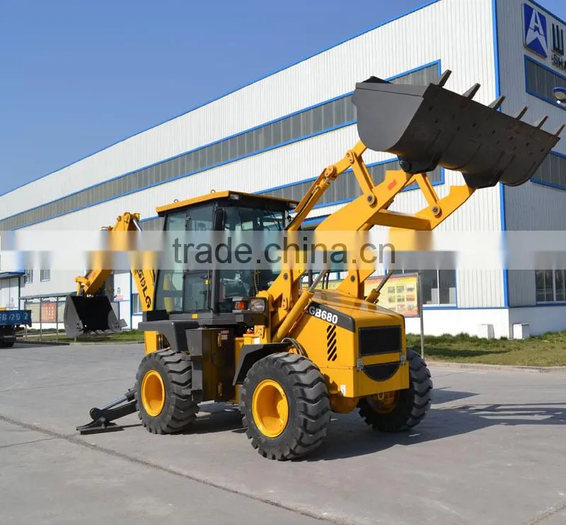 SDLG backhoe loader