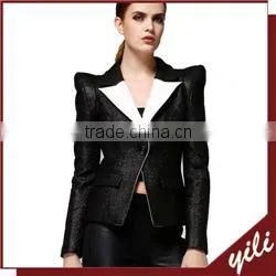 2016 women wear beaded shoulder chiffon long sleeve blouse tops blouse with waistband