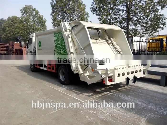 export to Sorth America 140HP garbage compactor truck dongfeng