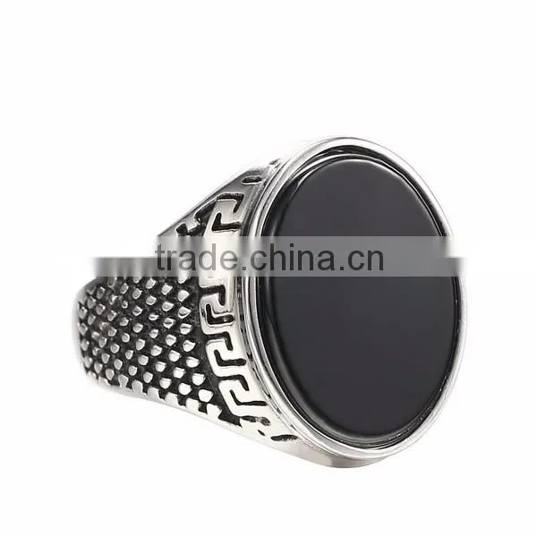 925 Sterling Silver Black Onyx Ring For Men