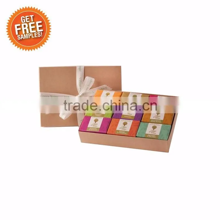 Hot selling brown craft soap gift packaging box