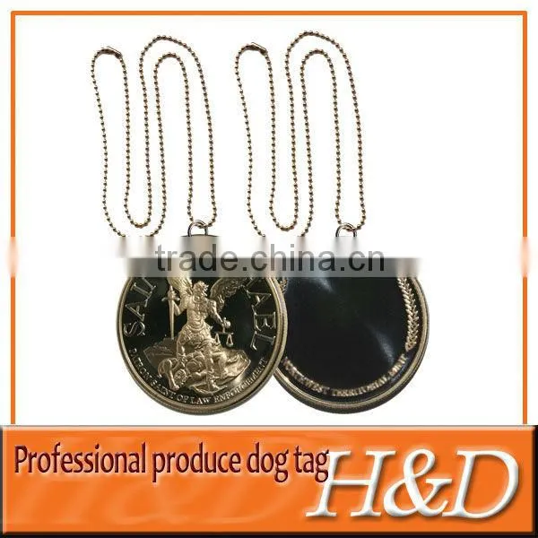 round coin style dog bone tag for europeans
