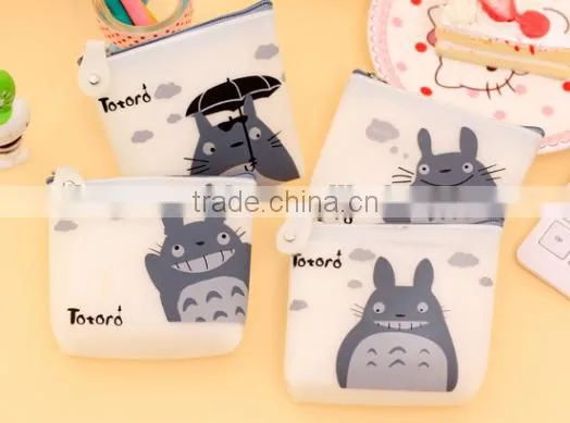 Silicone totoro coin purse made in china