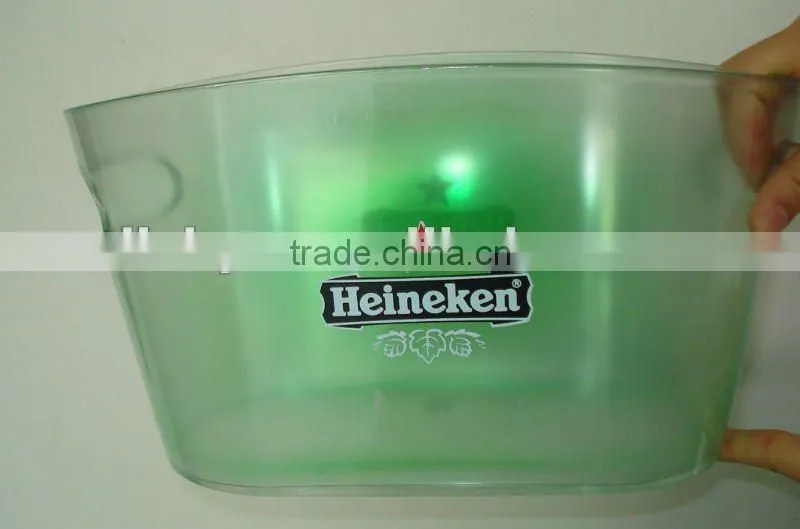 Two Bottle Plastic Ice Bucket