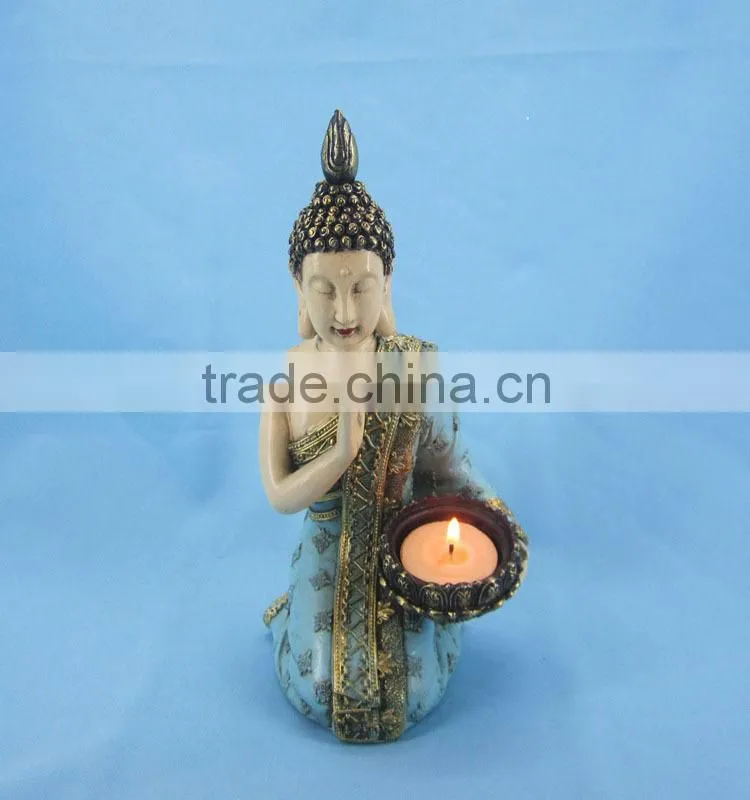 Resin decorative crafts buddha tea light holder