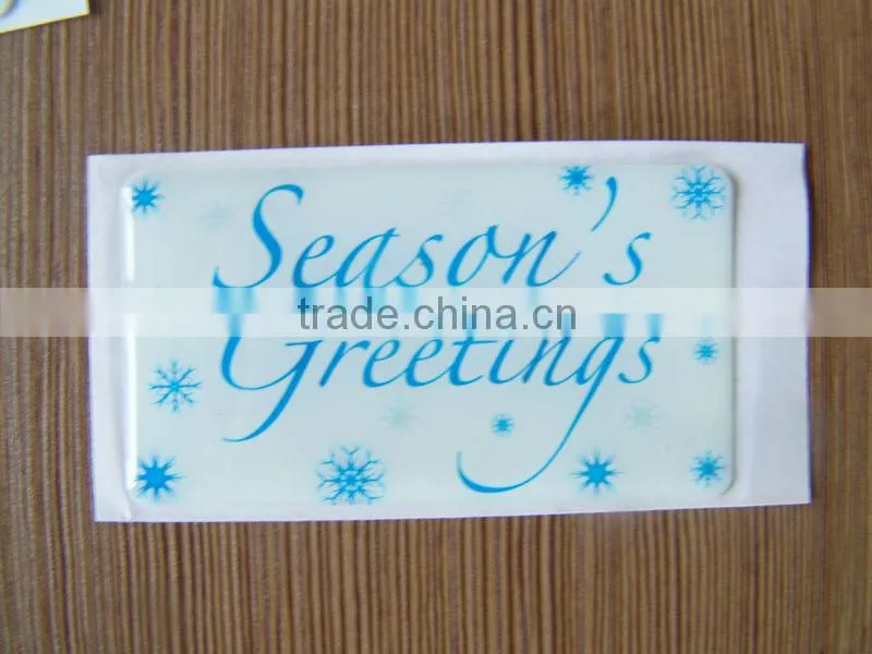 promotional 3D epoxy sticker