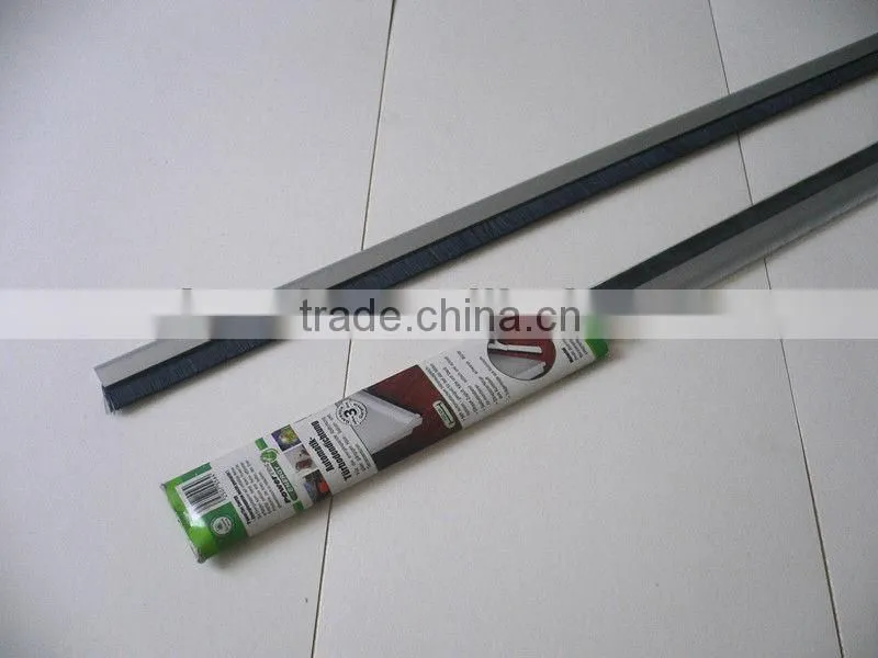 Aluminium holder door bottom brush
