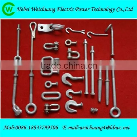 high strength overhead line fitting pole line hardware for adss cable fitting