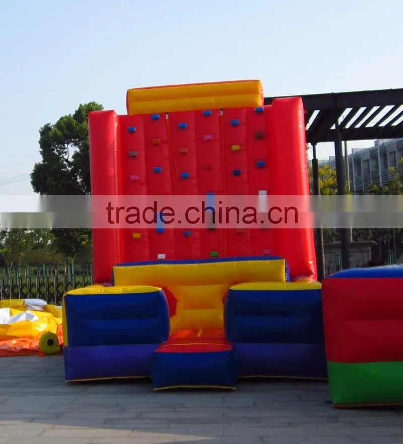 Exciting Outdoor Sports Inflatable Rock Climbing Mountain for Adults