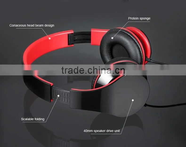 High quality wired headset with microphone
