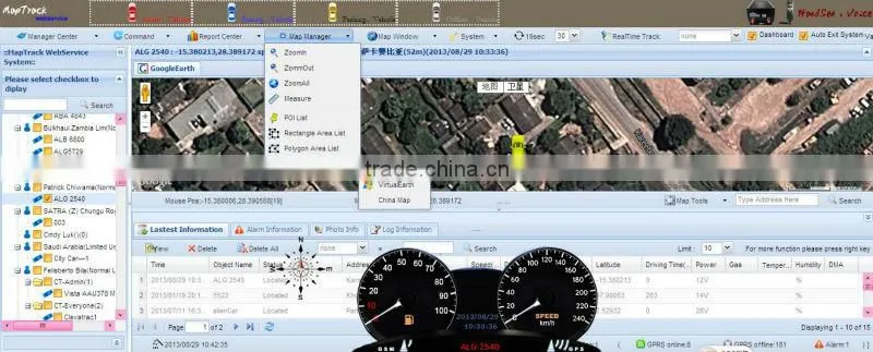 Professional GPS Tracking Software with full function and Android App