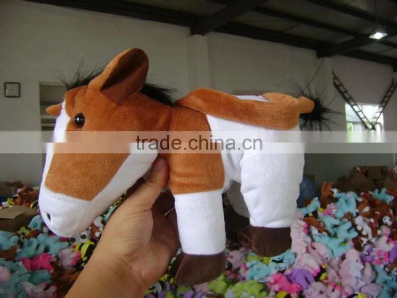 30cm promotional customzied stuffed pink plush poodle animal shape handbag toy with handgrip