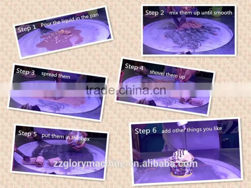 Ice Cream Application and New Condition ice cream roll machine
