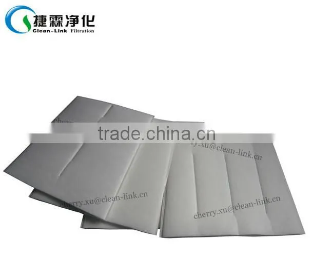 Medium efficiency hot melt sealed pocket filter