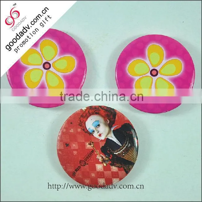 Made in china guangzhou factory manufacture selling irregular tin badge
