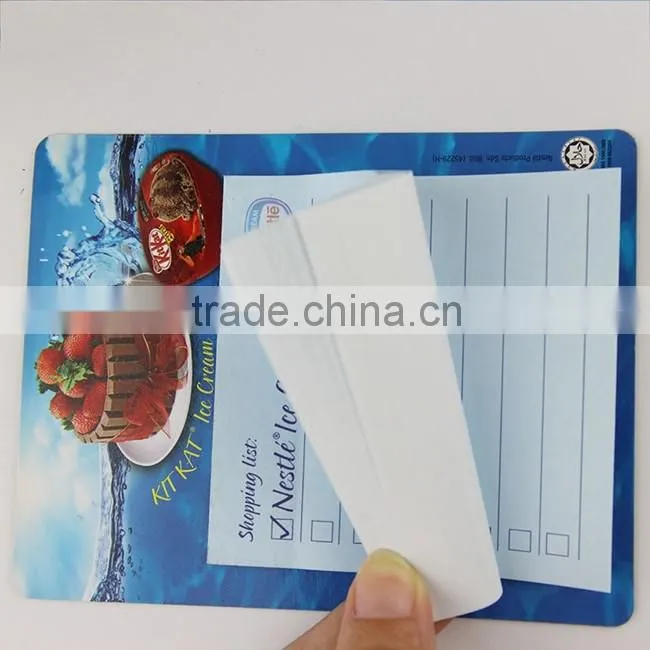 OEM factory wholesale & customized magnetic note pad shape/logo personalized memo pad