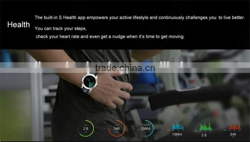 D5 1.3" 360x360 Android 4.4 OS 512MB + 4GB MTK6572 Smart Watch with SIM Wifi Bluetooth Heart Rate Smartwatch