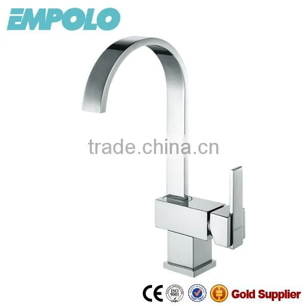 Deck Mounted Solid Brass Pull Down Kitchen Faucet 12 2102