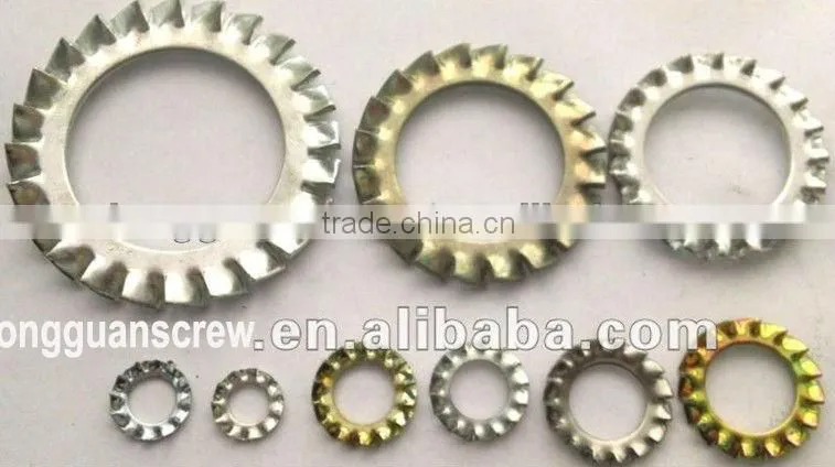 Internal teeth lock washer