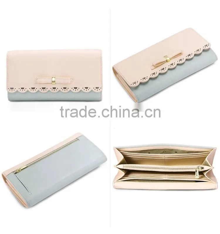 Beauty lady bud silk design new model wallet in multi color