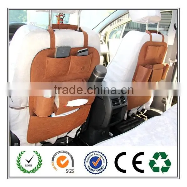 New products 2016 multi-function felt car back hanging organizer