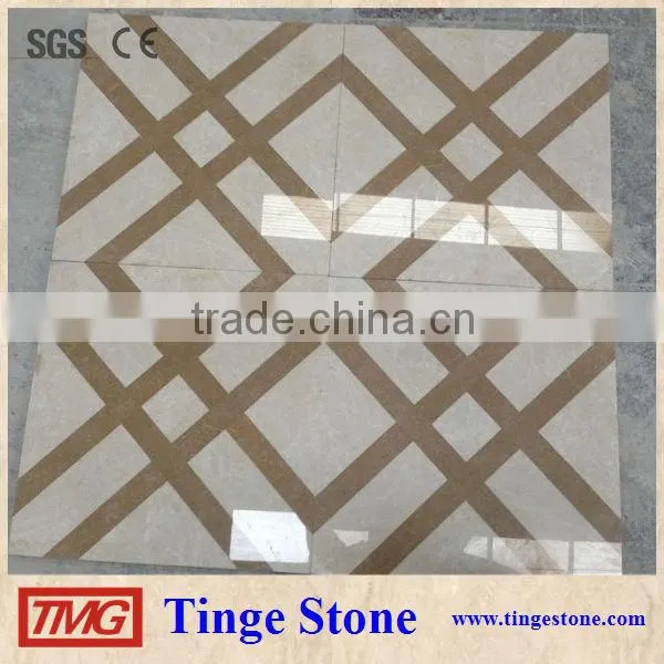 Hotel flooring marble medallion colorful border designs
