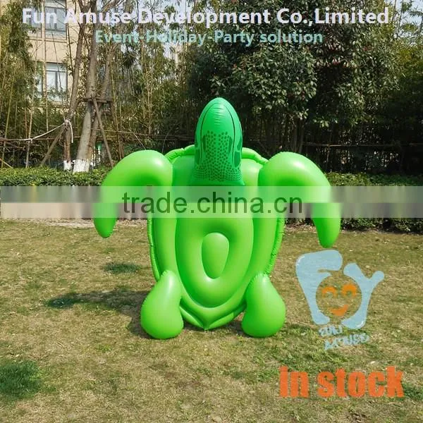PVC factory price turtle design animal pool float inflatable donut