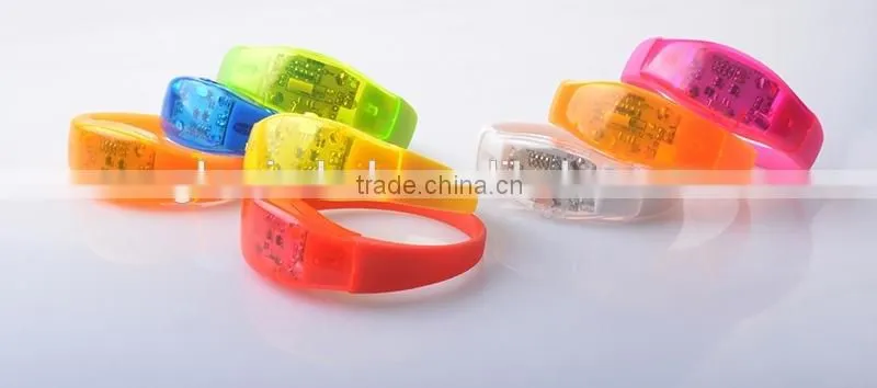 2016 Hot New Products Pre-Programmed Sound Reactive Wristbands For Circulation,led bracelet