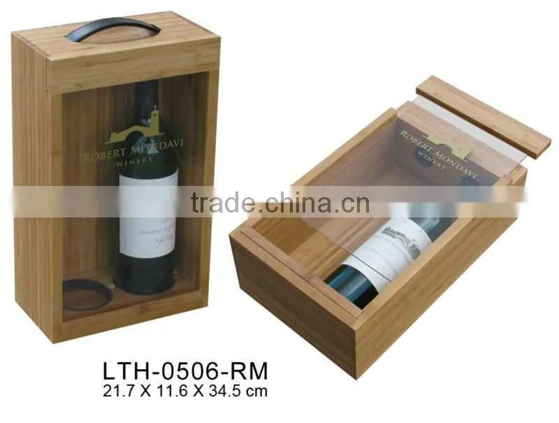 handmade wooden wine packing box ,wooden box for wine