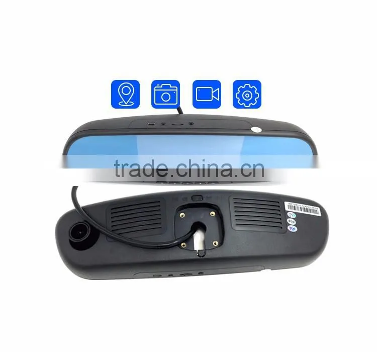 wireless 5" Android Rear View Mirror + GPS Navigation + WIFI + FULL HD 1080P Dash Cam CAR DVR Front and Back Video Recording