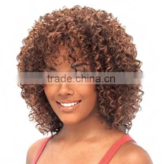 Short Afro Kinky Curly Brazilian Hair Extensions Curly Weave Hair