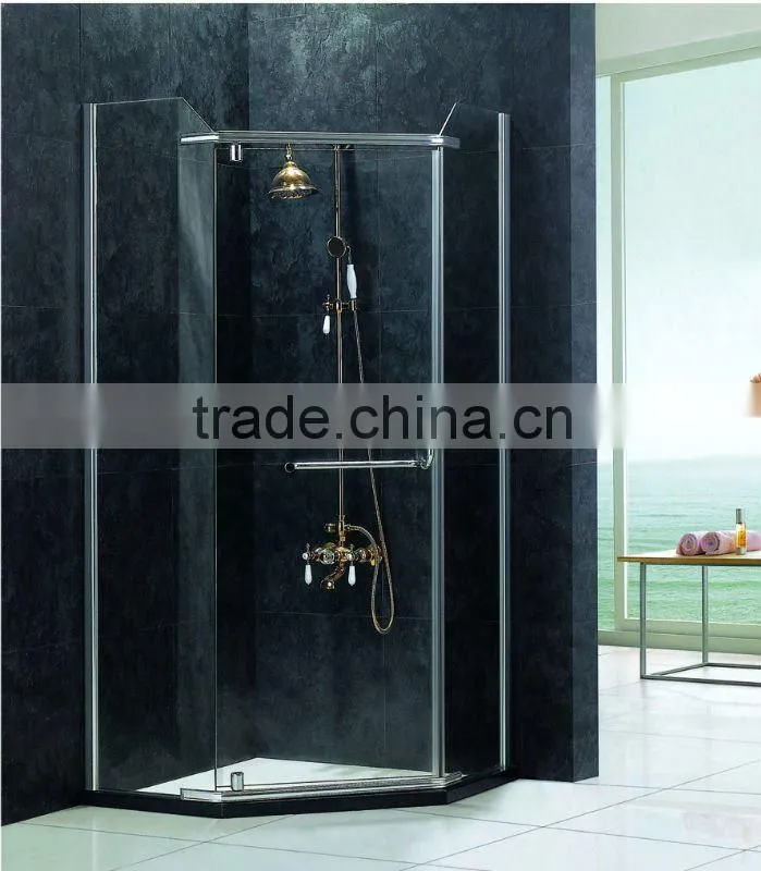 Simple Glass Folding Door Corner Shower Cubical