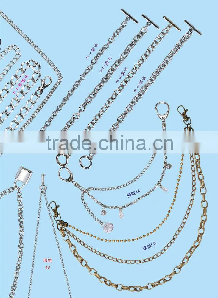Handbag hardware accessories metal oval chain,Decorative bag parts metal chain,Detachable handbag metal chain