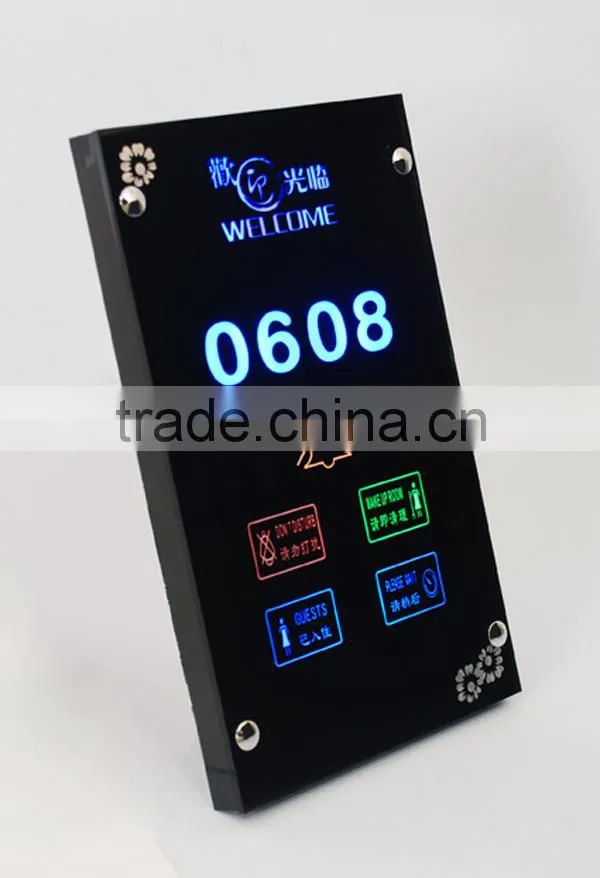 Supply pretty hotel doorbell touch panel switch with cheap price
