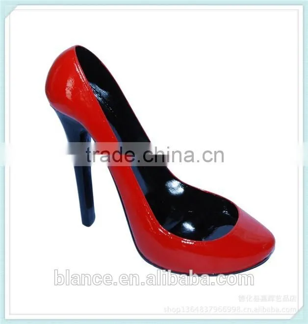 single decorative wine bottle holder high heel shoe design