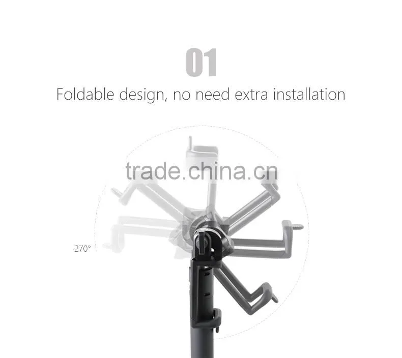 Colorful portable extendable mini selfie stick with bluetooth