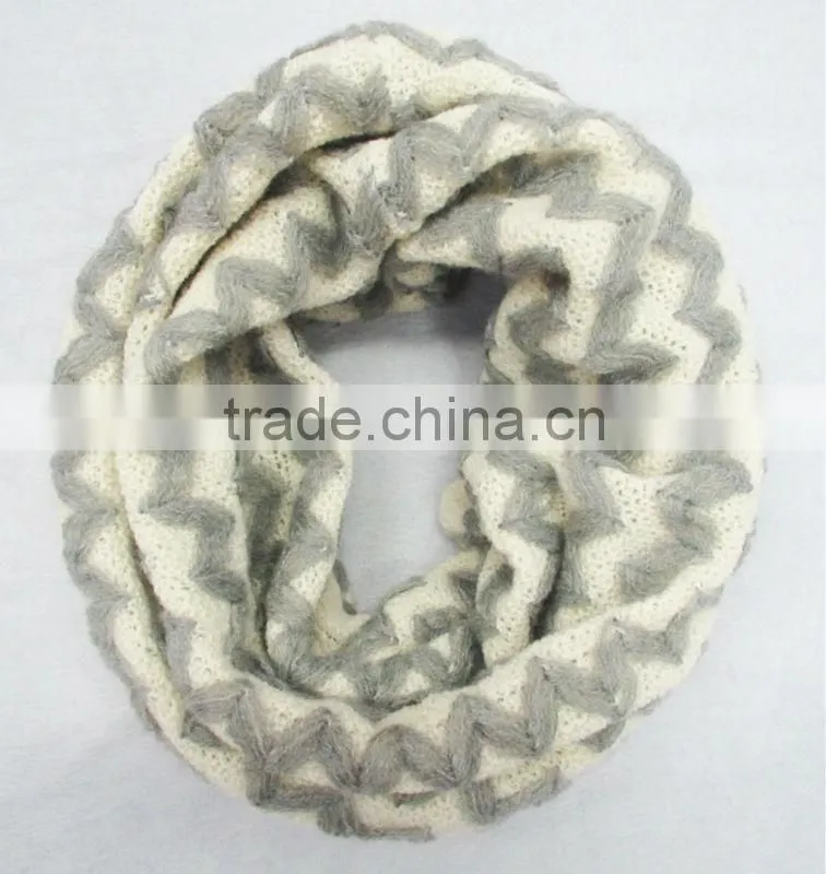 2014 new fashion wholesale winter loop knitted infinity scarf