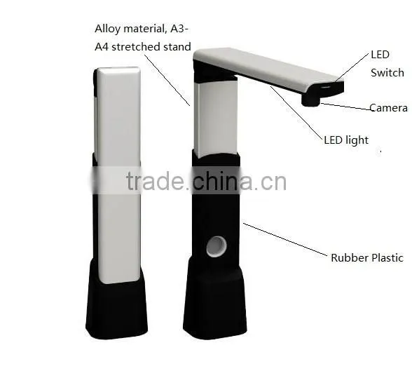 China Digital Book Visual Presenter Classroom Visualizer OCR Book Scanner A3