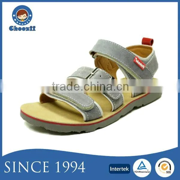 22 Years Supplier OEM Welcomed Suede Leather Kids Sandals with Small MOQ