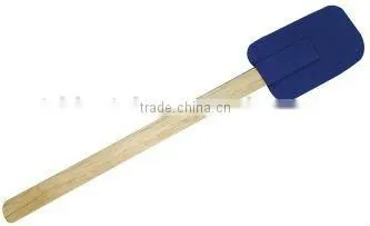 Eco-friendly silicone spatula with wooden handle