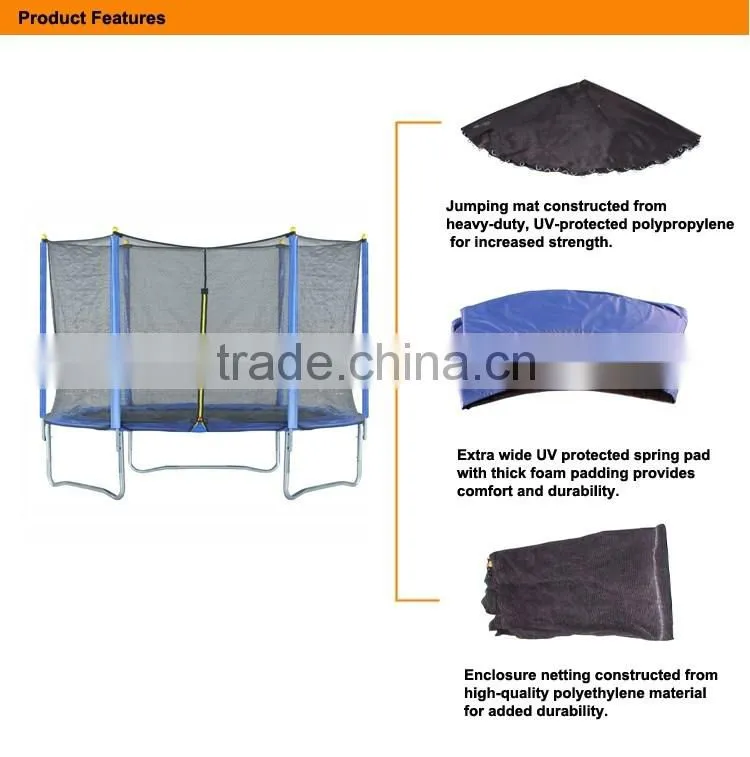 244cm Outdoor Trampoline for Kids Jumping Games