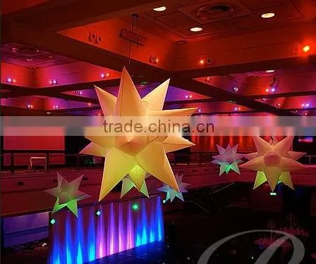 Party decoration night light inflatable star balloon in hot sale