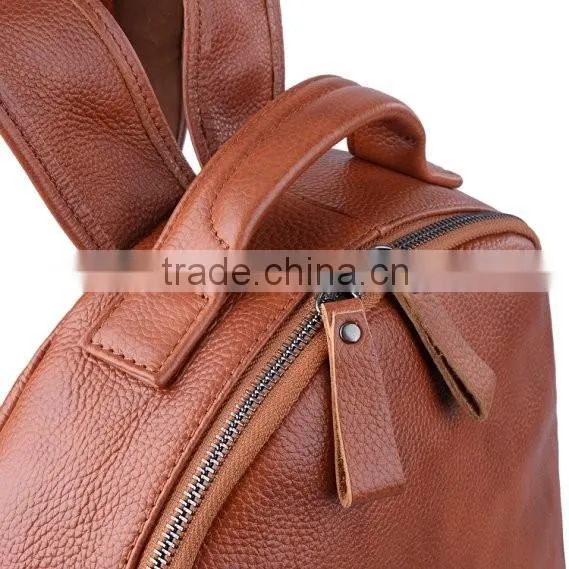Women Genuine Cow Leather Daily Casual Backpack Handbag