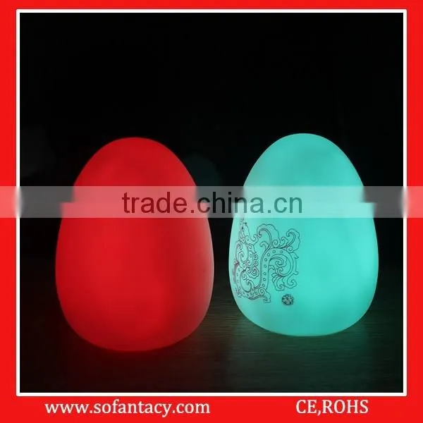 colour changing egg shape party lamp light
