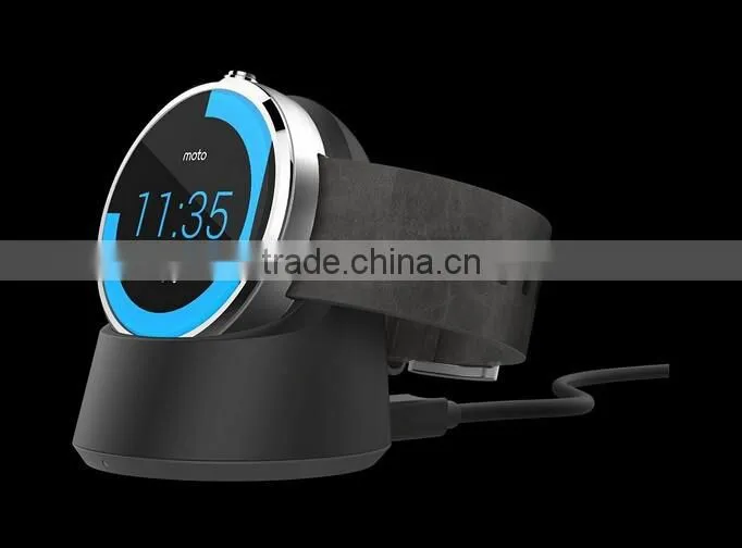Factory direct wholesale wireless Charger dock for moto 360 motorola Mobility smart watch from original factory high