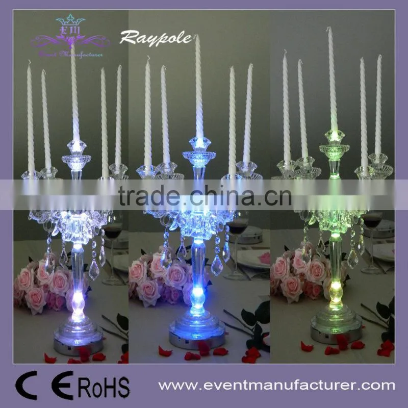 Wireless RGB vase led centerpiece light base for bear/wine bucket