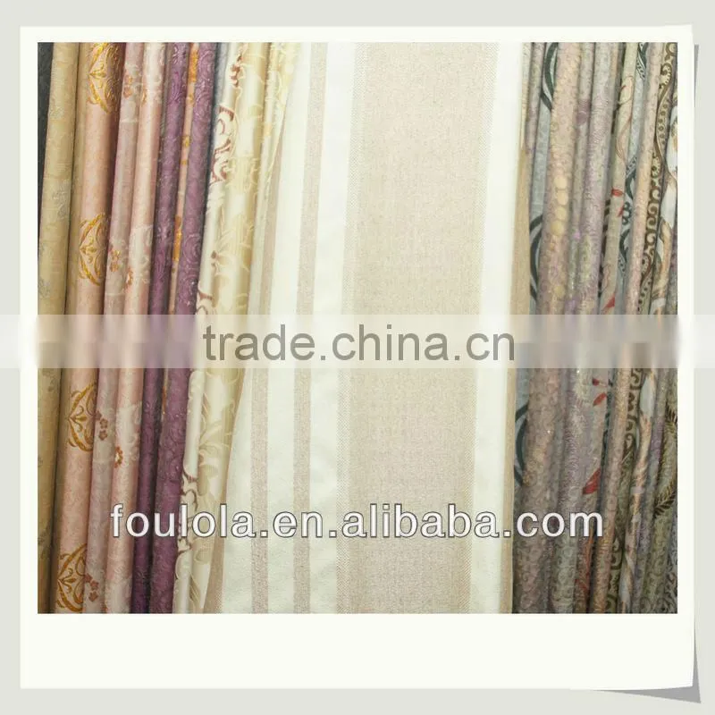 Line Contracted Cotton Fashion Fabric Curtain Material
