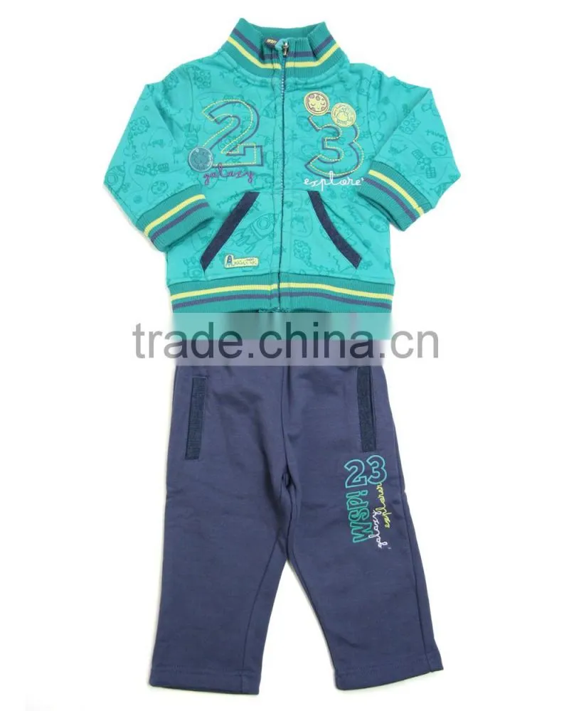 Kevince boys jogging set CVC french terry OEM factory directly
