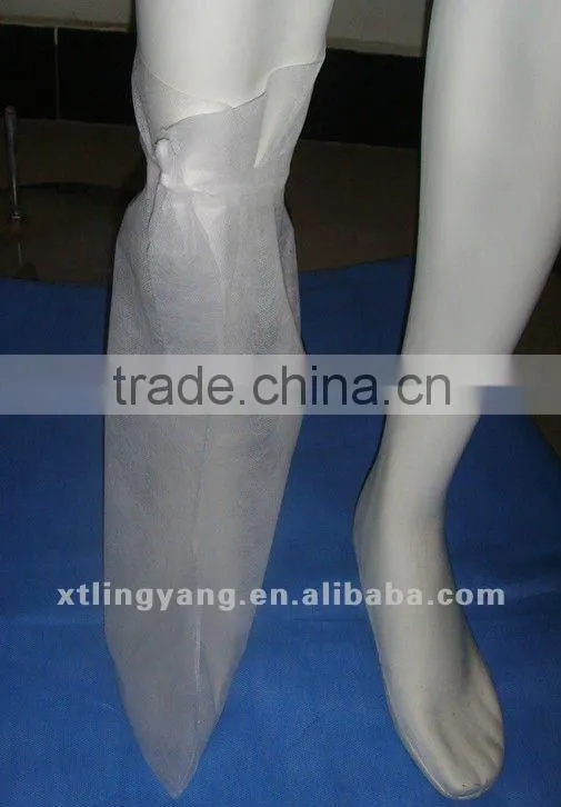 Disposable white PP boot cover