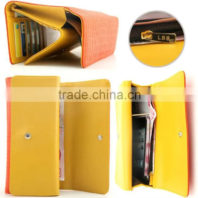 PU leather womens fashionable wallets
